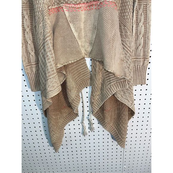 Free People Tan and Pink Cardigan Sweater - Picture 4 of 9